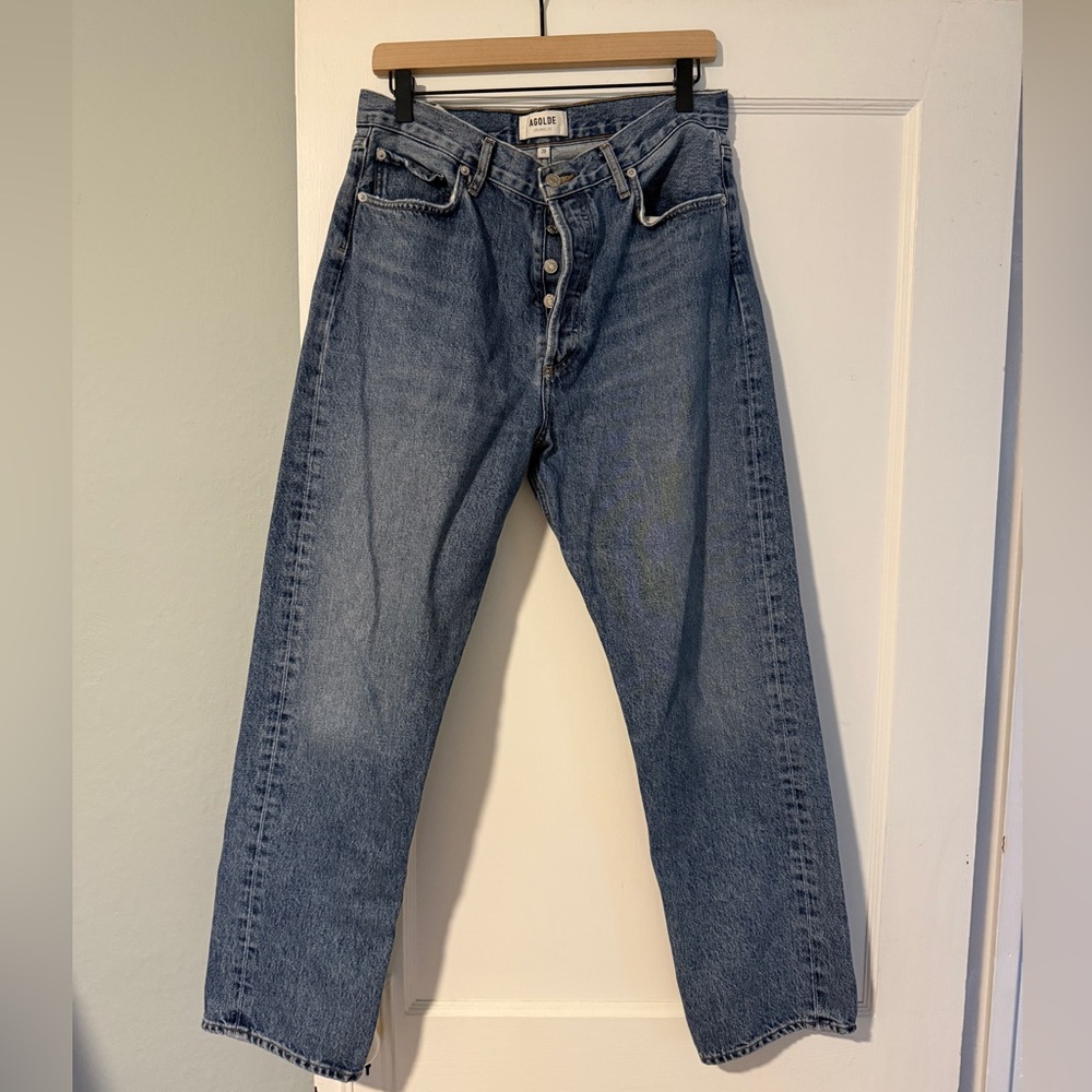 Agolde 90s Straight Leg High Rise Jeans Blue 29